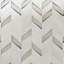 Mogo 10.82'' W x 13.3'' L Polished Marble and Glass Mosaic Tile-55658983