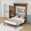 Grand lit escamotable avec persiennes et plusieurs tablettes de rangement-1156832947