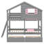 Practical Twin - Over - Twin Bunk Bed Two Built - In Drawers-666795780
