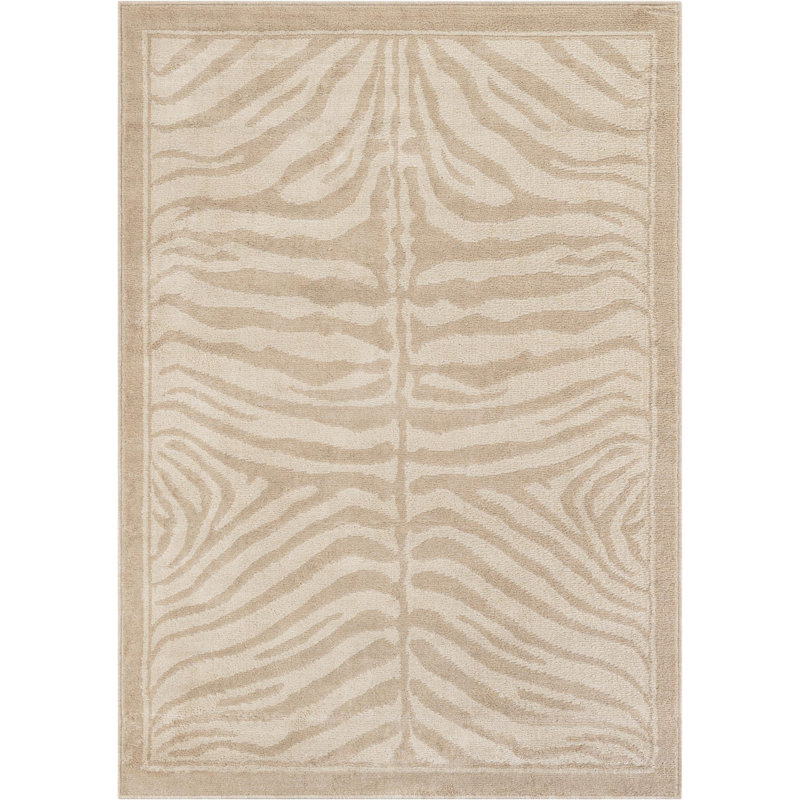 Tapis Equiferus Teonni, Beige, Rectangle 5 pi 1 po x 7 pi 1 po