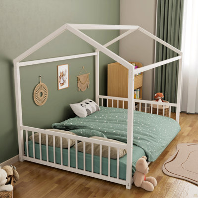 Full Size Montessori Style Metal Floor Bed Frame
