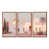 Toile avec cadre flottant brun