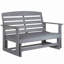 Weather-Resistant HDPE Outdoor Glider Bench-1736923132