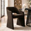 Ensemble de table de salle à manger 4 personnes Woodcroft avec table ovale extensible et 4 fauteuils rembourrés en chenille-129752419