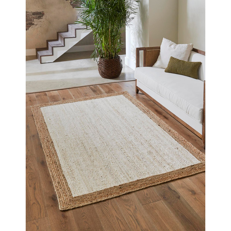 Tapis en jute / sisal tressé à la main Swarthout, Rectangle 2 pi x 3 pi 1 po