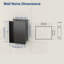 Niche murale en acier inoxydable 18 po x 14 po rectangulaire H 18 po x 14 po pour rangement de salle de bain-122081824