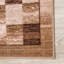 Tapis d'intérieur antidérapant rustique 100% nylon à carreaux de couleur campagnarde avec envers en mousse-50356684