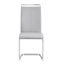Chaises de salle à manger cantilever modernes en similicuir avec base chromée (paquet de 2)-1474587647