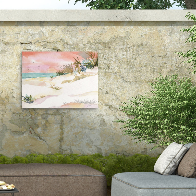 Toile d'extérieur Sheila Golden Burchett, H 35 po x l 47 po x P 1,5 po