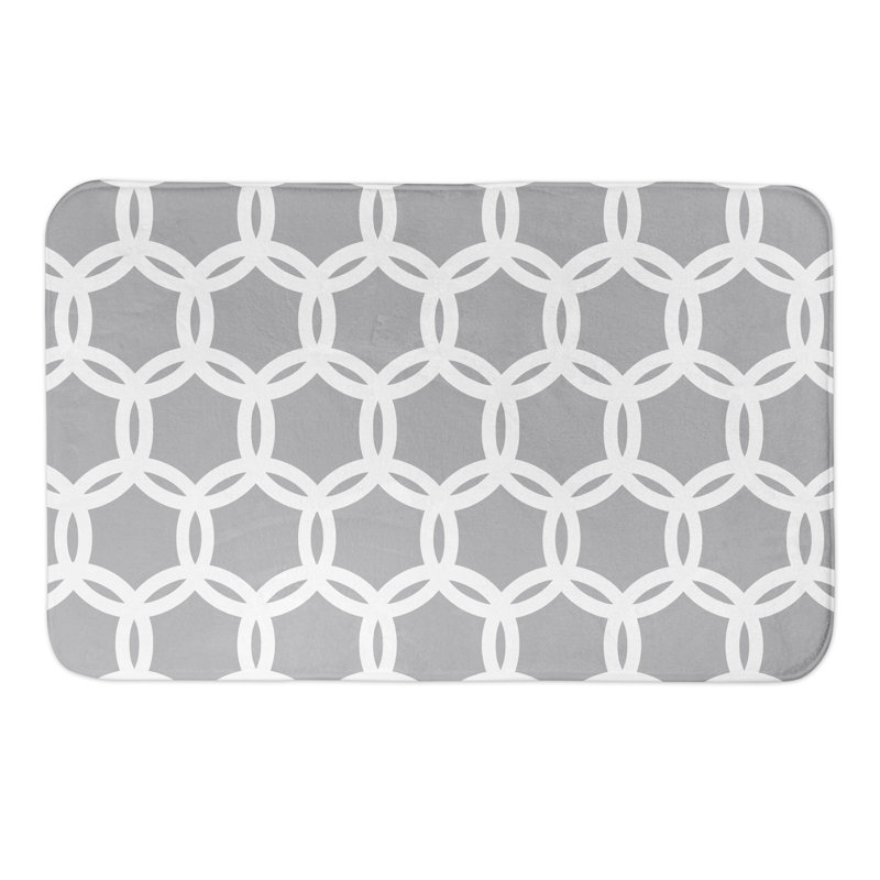 Kennison Non-Slip Bath Rug, Grey