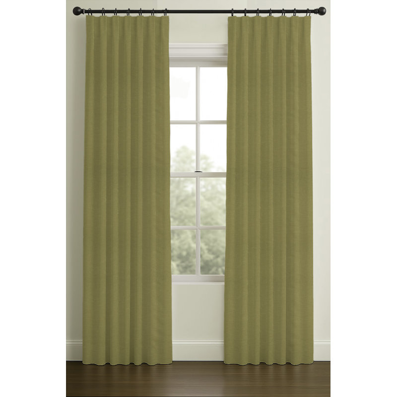 108 "passe-tringle / languette arrière doublure simple basilic Murray, Occultant, Passe-tringle, L 50 po x L 132 po