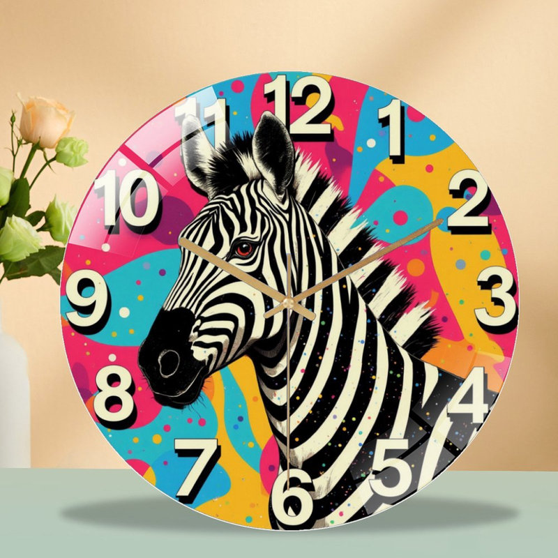 Horloge murale Zebra