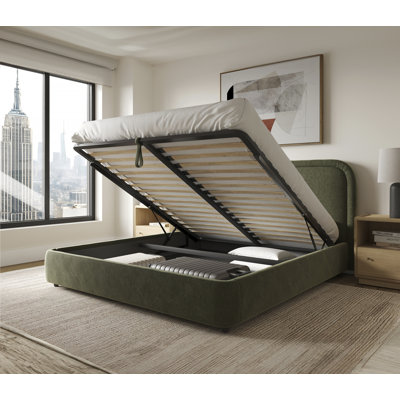 Lit escamotable avec rangement moderne et tête de lit inclinable
