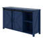 Buffet de 55,1 pouces avec portes de grange coulissantes et 4 tiroirs, armoire de rangement avec prise de courant intégrée-1295626199