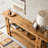 63" Solid Wood Console Table