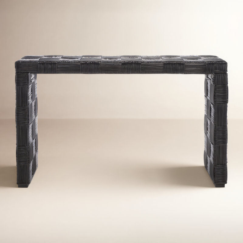 Redrow 51.18'' Console Table, Black