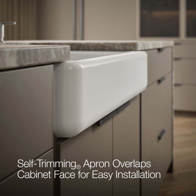 Whitehaven® 30" L x 22" W Farmhouse Kitchen Sink, White