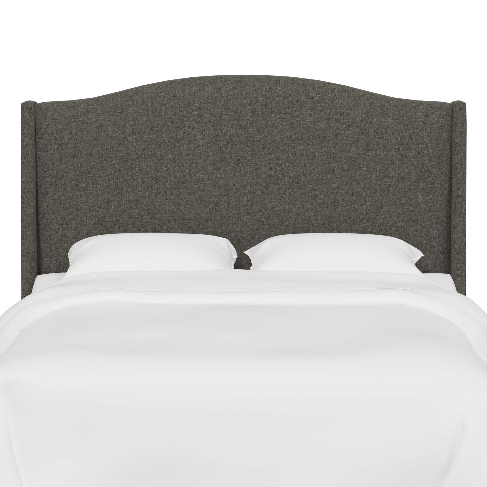 Byrd Cotton Headboard, Twin, Zuma Charcoal Textured Linen