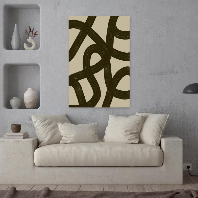 Art contemporain, art contemporain abstrait, H 36 po x l 24 po