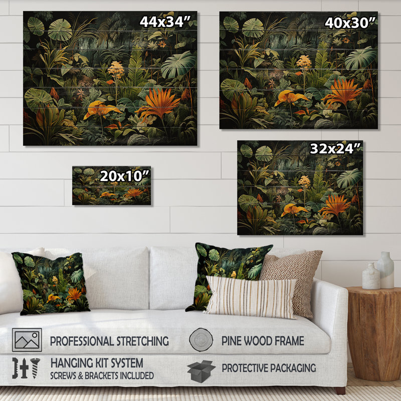 Panneaux muraux Casteau - Paysages en bois, H 24 po x l 32 po