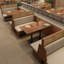 Banc rembourré en similicuir Southeast Asian Luxury
