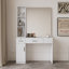 Grand bureau de maquillage pour coiffeuse avec coiffeuse et miroir, coiffeuse avec coiffeuse pour le salon-1111542165