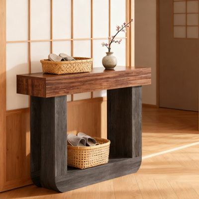 55-Inch Console Table For Entryway, Narrow Sofa Table Behind Couch With Storage Shelf For Living Room, Hallway, And Bedroom by Millwood Pines