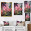 Enigma, fleurs de jardin roses et vertes 5 - Tachisme, art mural-358122928-358122934
