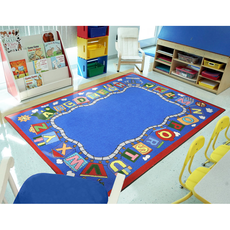 Tapis de lecture éducatif, Rectangle 5 pi 4 po x 7 pi 8 po