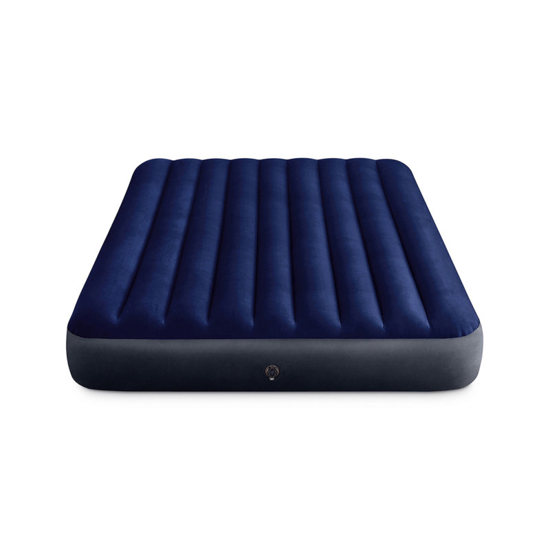 Intex: Dura-Beam: matelas gonflable Downy Easy Comfort - grand - bleu, matelas gonflable de 10 po, pompe à main, 2 coussins gonflables, Fiber-Tech, capuchon de 600 lb 64765F