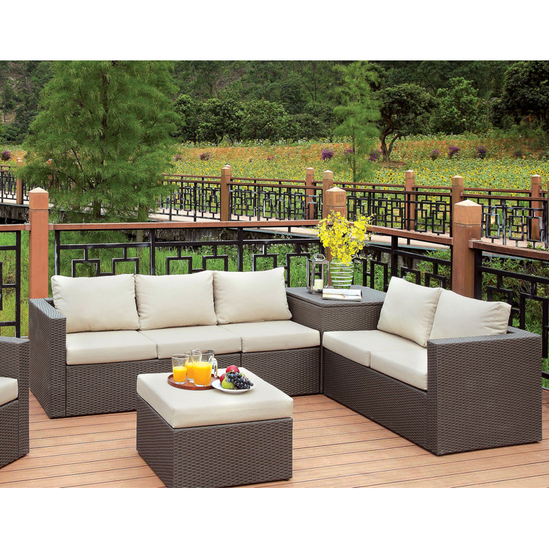 Cato 7 - Person Patio Conversation Set with Cushions
