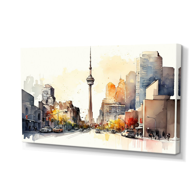 Toronto Skyline VIII - City Toronto, art mural sur toile