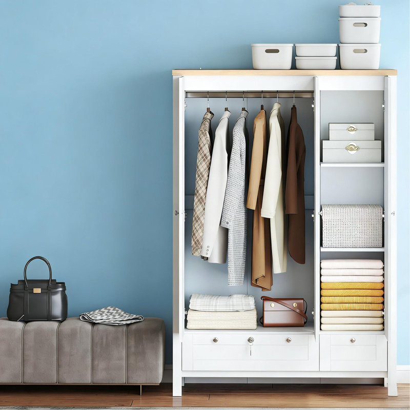 Garde-robe 3 portes, Blanc
