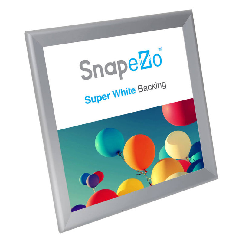 Cadre en aluminium Snapezo Snap Frame, 36 po x 37 po, Argent