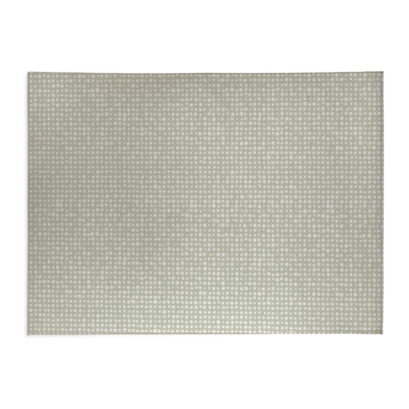 Assorted Dots Activity Mat, Rectangle 5' x 7', Light Green