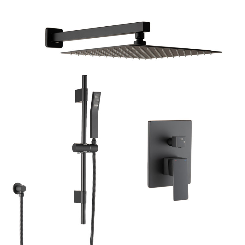 All-In-One Kit with Rough in-Valve, Matte Black