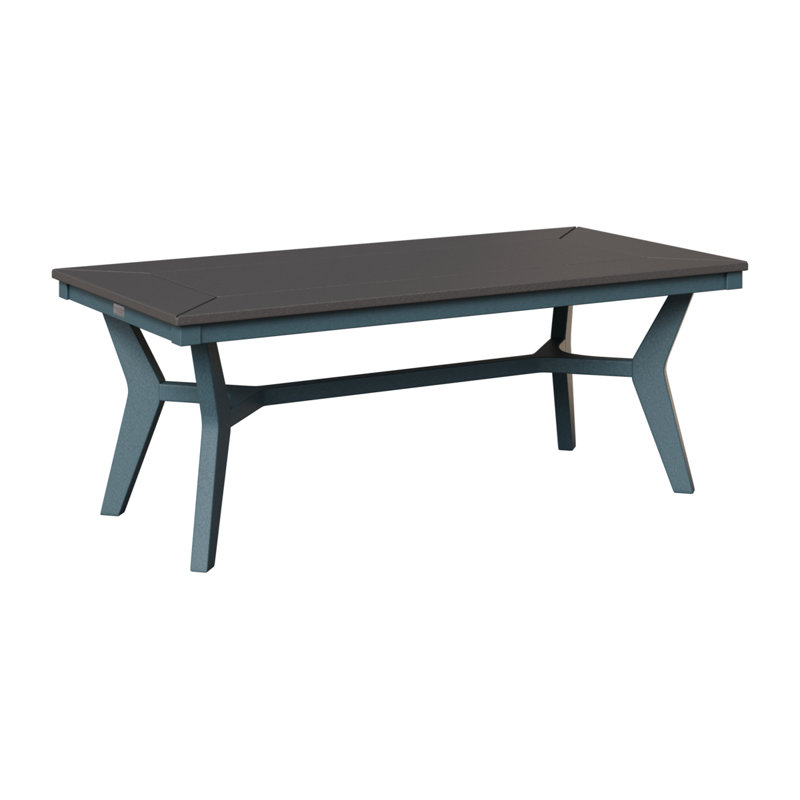Berlin Gardens Mayhew Rectangular Coffee Table, Smoke Grey, Slate