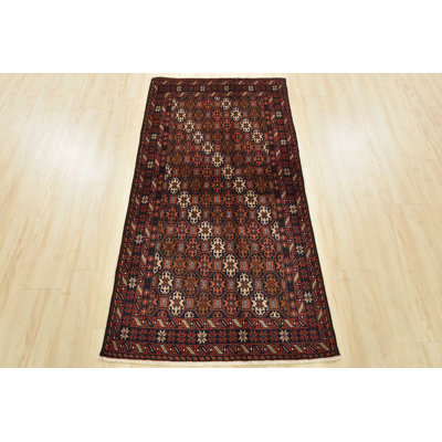 Tapis unique bleu 3 pi 3 po x 6 pi One-of-a-Kind