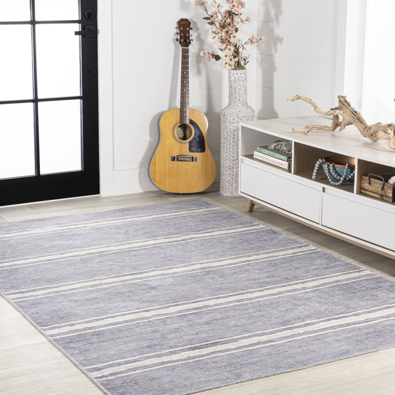 Tapis lavande / ivoire Arriyanah, Rectangle 2 pi 11 po x 5 pi