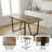 55 Inch Modern Industrial Rectangular Dining Table With Black Metal Legs-1327661872