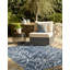 Tapis bleu contemporain Azilynn-598099903