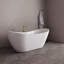 Baignoire autoportante 71 po blanc brillant avec drain interne Streamline-108964561