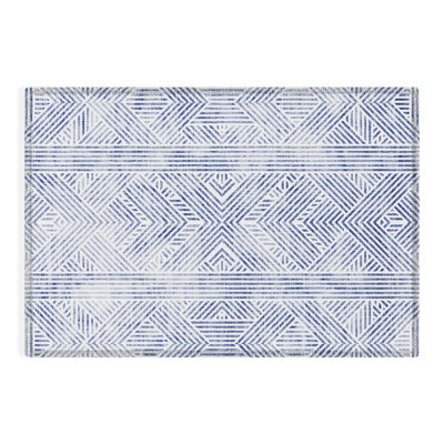 Tapis rectangulaire Laisha avec envers antidérapant