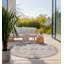 Round Dynamic Geometric Indoor / Outdoor Area Rug-93630462