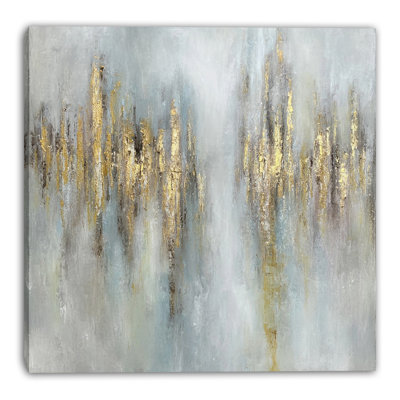 Gilded Soundwave IV Wrapped Canvas Wall Art
