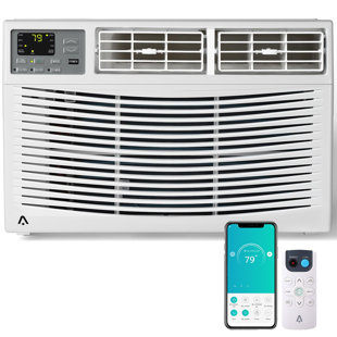 Climatiseur de fenêtre 12 000 BTU pour une pièce jusqu'à 550 pieds carrés  Ft, contrôle WIFI intelligent
