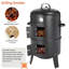 LIFERUN 51cm W Kamado Gas & Charcoal Combo Grill
