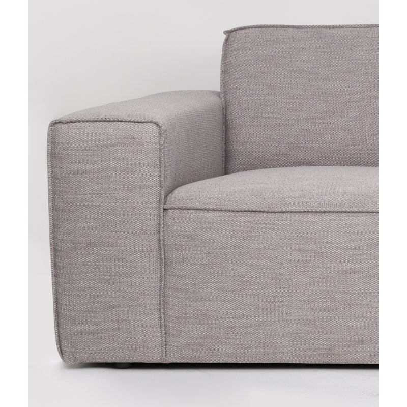 Bor Sofa, Gray Polyester Blend