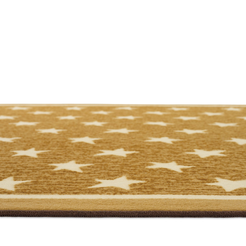 Super Stars Playroom Washable Tufted Nylon Rug, Rectangle 4' x 6'