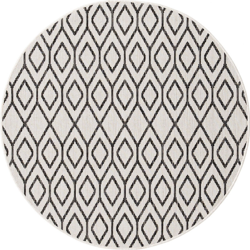 Outdoor Destiny Area Rug , Round 4'